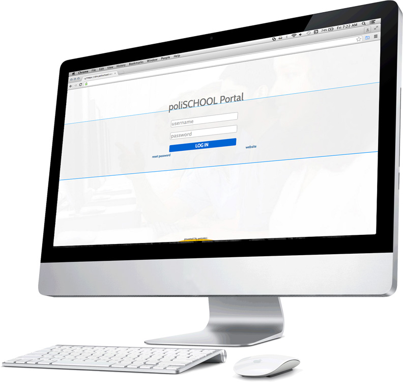 Admissions CRM software, web based, login screen